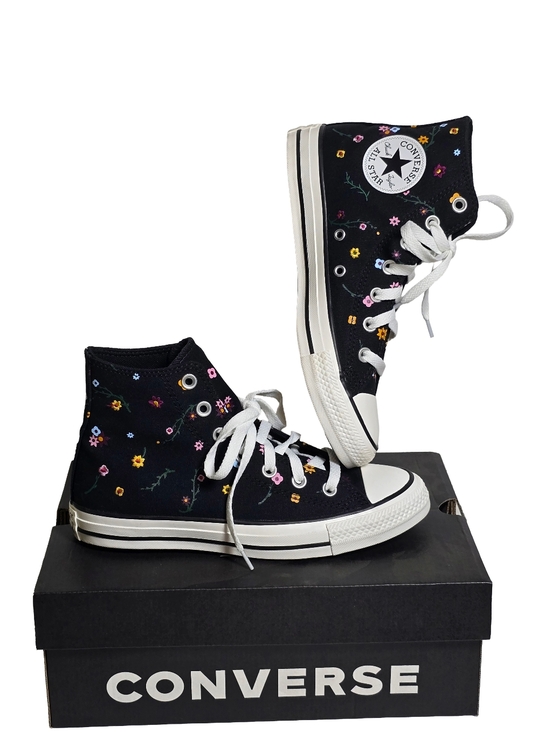Converse Shoes - Converse Chuck Taylor All Star Floral High Top Black Women’s 7.5 Men’s 5.5 NWT